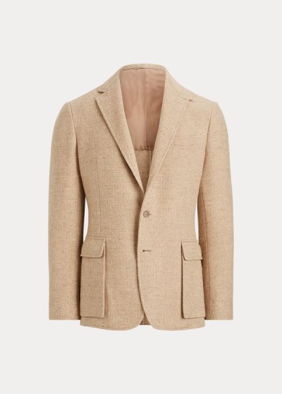 Blazer Ralph Lauren Hombre Marrom Claro - Hadley Herringbone - BMTAJ7048